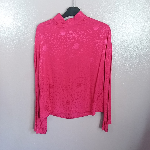 Topshop + Jacquard kimono Sleeve Top - Picture 4 of 6